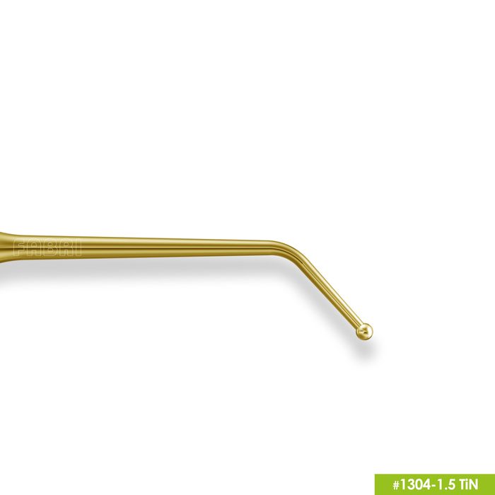 Картинка Гладилка удлиненная узкая с штопфером-шариком O1.5mm ручка O6mm покрытие Gold 3 из 4 