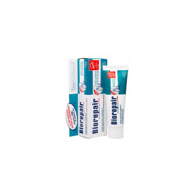 Зубная паста Biorepair Advanced Active Shield Anti-Cavities with Lactoferrin / Биорепейр проактивная защита 75мл