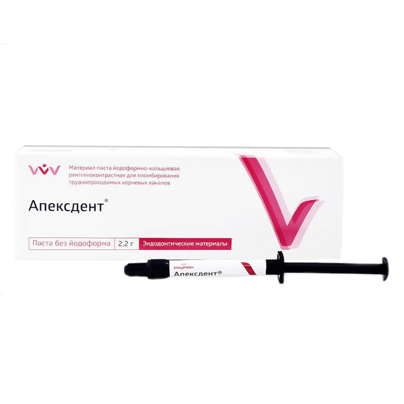 Апексдент без йодоформа шприц 2,2гр купить