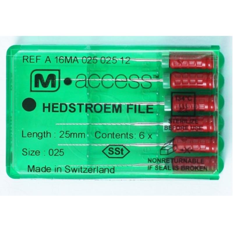 Н-файлы / H-Files (hedstroem) M-ACCESS 008/21мм 6шт Maillefer A16MA02100812 купить