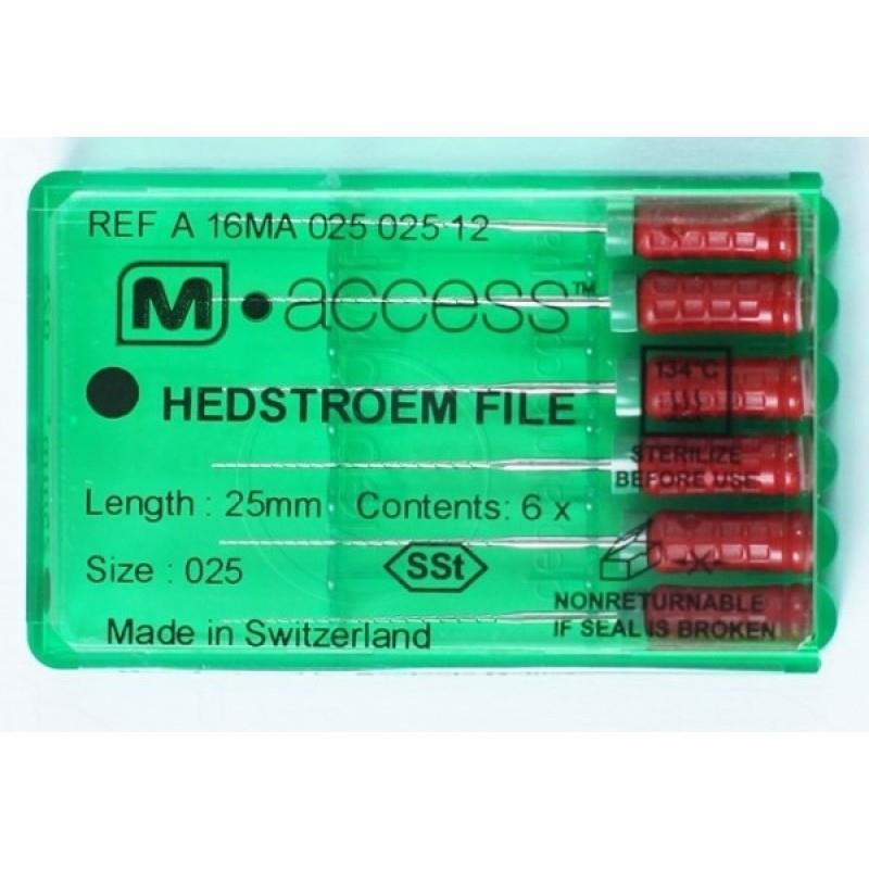 Н-файлы / H-Files (hedstroem) M-ACCESS 045/25мм 6шт Maillefer A16MA02504512 купить